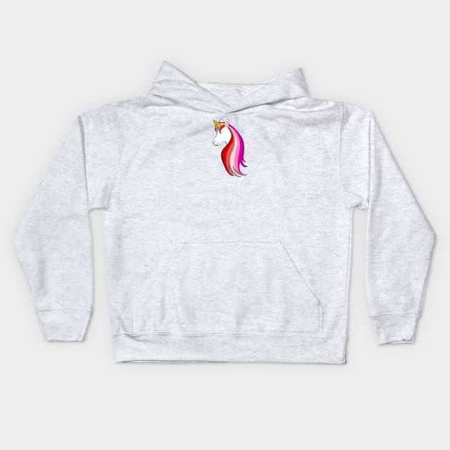 Unicorn Kids Hoodie by traditionation